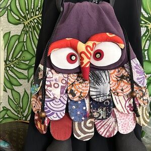 🖤Handmade Patchwork Owl Shoulder or crossbody Bag from Japan
